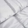 vidaXL Winter Duvet Silver 220 x 240 cm Satin and Microfiber
