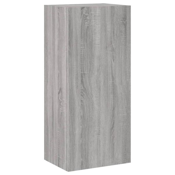 vidaXL TV Wall Cabinet Grey Sonoma 40.5x30x90 cm Engineered Wood