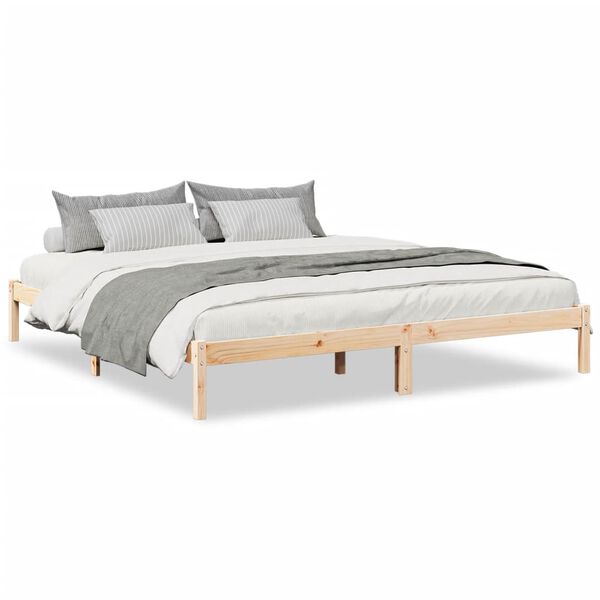 vidaXL Extra Long Bed Frame without Mattress 180x220 cm Solid Wood Pine