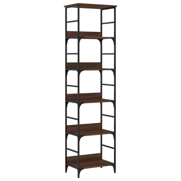 vidaXL Bookshelf Brown Oak 50x33x188.5 cm Engineered Wood