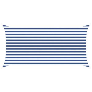 vidaXL Sun Shade Sail Blue and White 4 x 2 m 100% Polyester Oxford