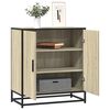 vidaXL Sideboard Sonoma Oak 68x35x76 cm Engineered Wood and Metal