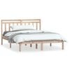 vidaXL Bed Frame without Mattress Solid Wood 140x200 cm (810017+814094)