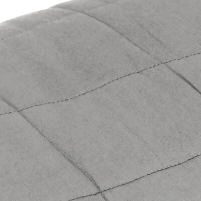 vidaXL Weighted Blanket Grey 220x230 cm King 15 kg Fabric
