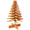vidaXL Wooden Christmas Tree for Decoration Wax Brown 100 cm Solid Wood Pine