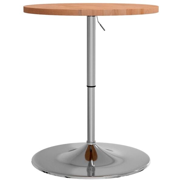 vidaXL Bar Table &Oslash;60x90.5 cm Solid Wood Beech