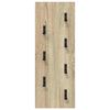 vidaXL Wall-Mounted Coat Rack Wall-mounted Sonoma Oak 30 x 1.5 x 80 cm