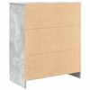 vidaXL Sideboard with Drawers Concrete Grey 71x35x84 cm Engineered Wood