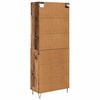 vidaXL Highboard with Drawer 2 pcs Old Wood Engineered Wood