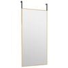vidaXL Door Mirror Gold 40x80 cm Glass and Aluminium
