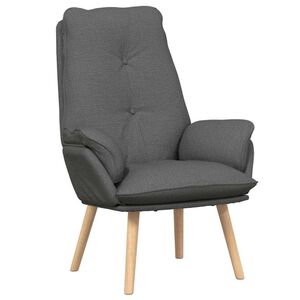 vidaXL Armchair Dark Grey 69 x 74 x 93 cm Sherpa Fabric