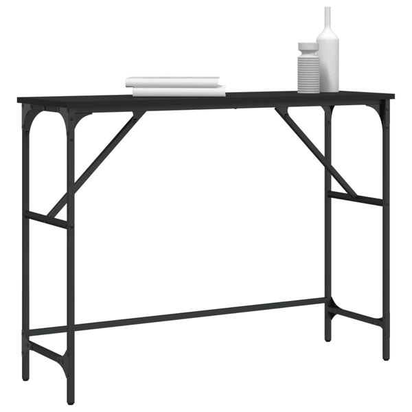 vidaXL Console Table Black 100x32x75 cm Engineered Wood