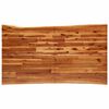 vidaXL Dining Table with Live Edge 140x80x75 cm Solid Wood Acacia