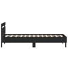 vidaXL Bed Frame Black Oak 193 x 95 x 88 cm Solid Oak Wood