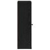 vidaXL Bathroom Cabinet with Roll Holder Black 20.5x22x72 cm