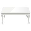 vidaXL Coffee Table High Gloss White 100x50x42 cm Engineered Wood