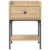 vidaXL Bedside Table Sonoma Oak 40.5x31x60 cm Engineered Wood