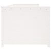 vidaXL Day Bed without Mattress White 80x200 cm Solid Wood Pine