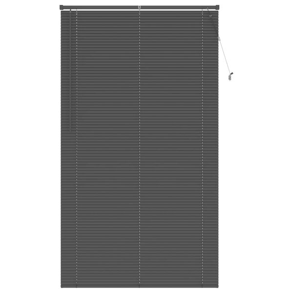 vidaXL Venetian Blind Manual Adjustable Silver Grey 213 x 110 cm PVC