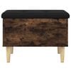 vidaXL Storage Bench Smoked Oak 62x42x46 cm Engineered Wood