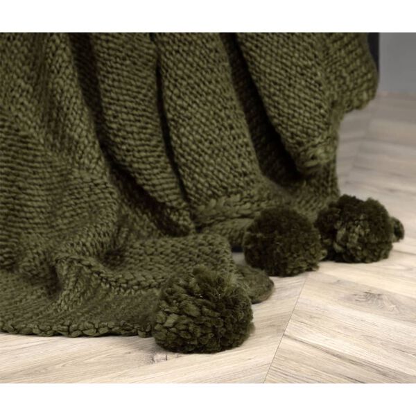 Venture Home Blanket Anny 170x130 cm Acrylic Moss Green