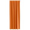 vidaXL Blackout Curtains with Rings 2 pcs Bright Orange 260 x 140 cm