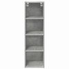 vidaXL Hanging Cabinet with Storage Concrete Grey 30 x 29.5 x 100 cm