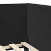 vidaXL Corner Bed Frame with Headboard Black 90 cm x 200 cm Velvet