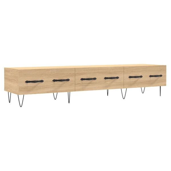 vidaXL TV Cabinet Sonoma Oak 150x36x30 cm Engineered Wood