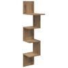 vidaXL Wall Shelf Wall-Mounted Brown 32 x 21 x107 cm Engineered Wood