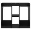 vidaXL Golf Cabinet Plain Black Oak 102 x 45 x 85.5 cm
