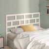 vidaXL Bed Headboard White 156x4x100 cm Solid Wood Pine