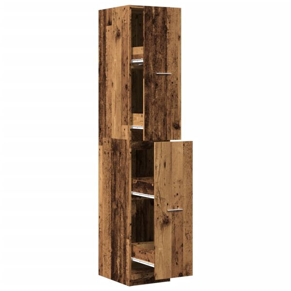 vidaXL Apothecary Cabinet&nbsp;Old Wood 30x41x174.5 cm Engineered Wood