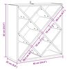 vidaXL Wine Rack 2 pcs Natural 62 x 25 x 62 cm Solid Pine Wood