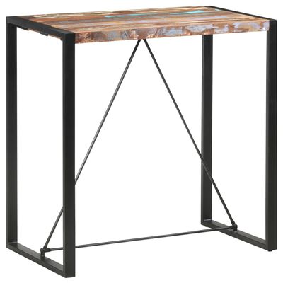 vidaXL Bar Table 110x60x110 cm Solid Reclaimed Wood