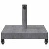vidaXL Parasol Base Dark Grey Wood look 45 x 45 x 31.5 cm