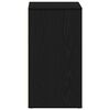 vidaXL Cosmetic Cabinet Black Oak 80 x 40 x 75 cm Engineered Wood