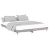 vidaXL Bed Frame without Mattress Grey Sonoma 140x200 cm Engineered Wood
