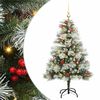 vidaXL Artificial Christmas Tree Green and white 120 cm