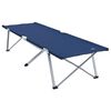vidaXL Folding Camping Bed Folding 2 pcs Blue 194 x 62.5 x 42.5 cm