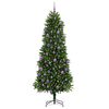 vidaXL Christmas Tree with 300 LEDs with Stand Green 240 cm PE