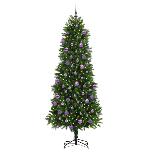 vidaXL Christmas Tree with 300 LEDs with Stand Green 240 cm PE