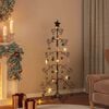 vidaXL Metal Christmas Tree for Decoration Black 150 cm