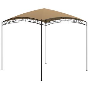 vidaXL Gazebo | Taupe | Steel | 3x3x2.65 metres | Durable | Gazebo | Square