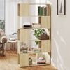 vidaXL Book Cabinet Room Divider Sonoma Oak 80x24x155 cm Engineered Wood