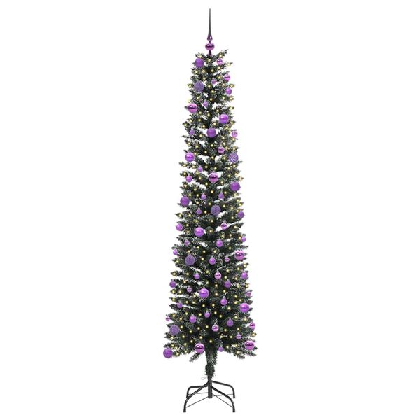 vidaXL Artificial Christmas Tree with 300 LEDs with Stand Green 240 cm