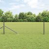 vidaXL Fence Post Grey 50 x 0.4 m (36 mm mesh) Steel and PVC