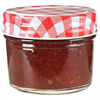 vidaXL Glass Jam Jars with White and Red Lids 24 pcs 110 ml