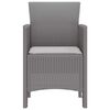 vidaXL Garden Chair 2 pcs Light grey 53 x 49 x 85 cm PP