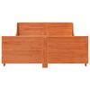 vidaXL Bed Frame without Mattress Wax Brown 120x190 cm Small Double Solid Wood Pine